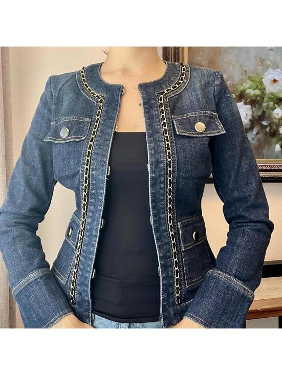 White House Black Market Jackets & Blazers - Fitted Denim Jacket